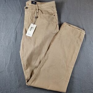 AG Adriano Goldschmied Prima Mid-Rise Cigarette Pants NWT Tan Size 32R $185 MSRP